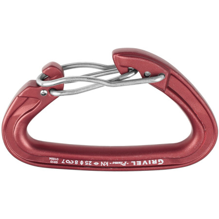 Mosquetón Grivel K3G Plume Twin Gate rojo