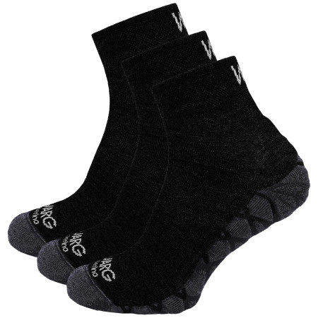 Calcetines Warg Endurance Merino Mid 3-pack negro Black
