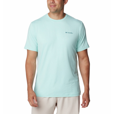 Camiseta de hombre Columbia Kwick Hike™ Back Graphic SS Tee azul claro Spray Heather, Naturally Boundless
