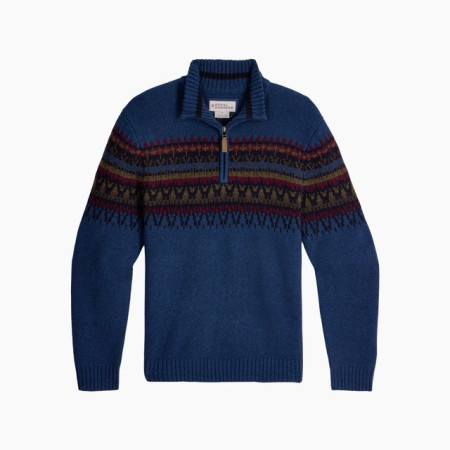 Jersey de hombre Royal Robins Arch Rock 1/4 Zip azul Oceana Htr Kirkwood Pt