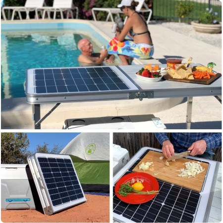 Mesa GoSun con panel solar 60W