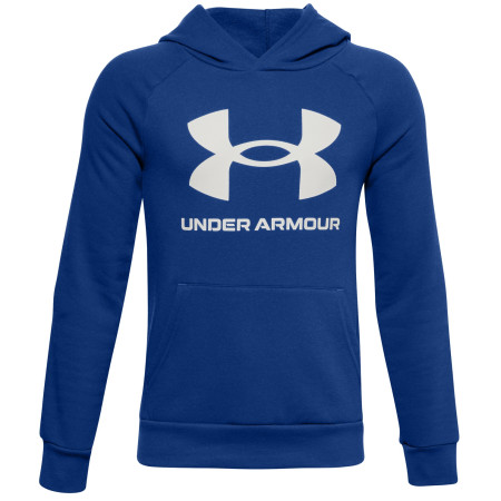 Sudadera para niños Under Armour Rval Fleece Hoodie azul Royal / / Onyx White