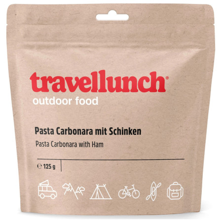 Comida deshidratada Travellunch Spaghetti Carbonara con jamón 125 g