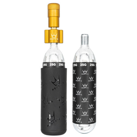 Hinchador Peaty´s Holeshot Co2 Pumpa + Bombičky 2 Ks - Mtb amarillo Bourbon