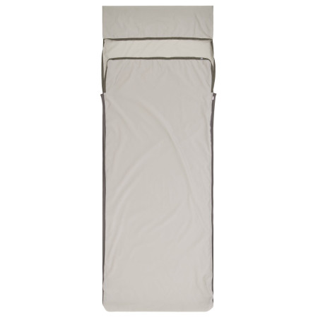 Forro para saco de dormir Sea to Summit Silk Blend Sleeping Bag Liner - Rectangular w/ Pillow Sleeve gris claro Moonstruck Grey