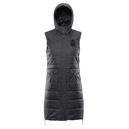 Chaleco de mujer Alpine Pro Harda gris DK.TRUE GRAY
