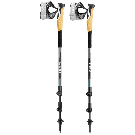 Bastones de senderismo Leki Cross Trail Lite TA negro/plata black-white-lightblue