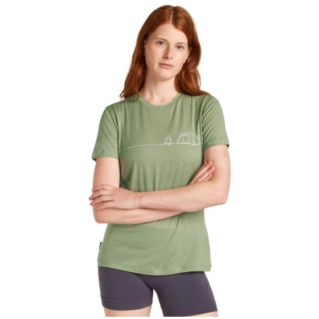 Camiseta funcional de mujer Icebreaker W Mer 150 Tech Lite SS Tee Single Line C