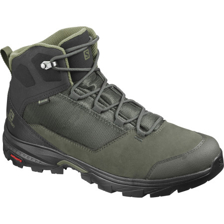 Calzado de hombre Salomon Outward Gtx negro/verde Peat