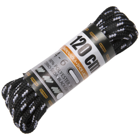 Cordones Bennon Laces Black-Grey Box 120 cm