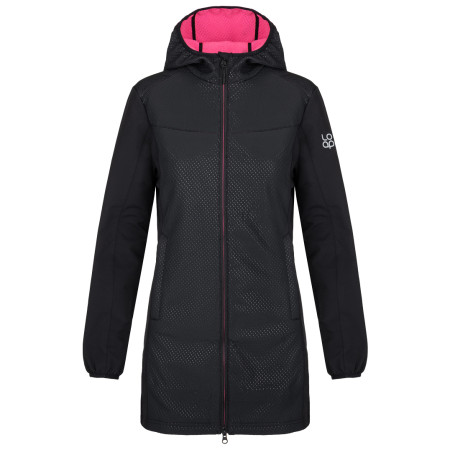 Abrigo de mujer Loap Ura negro Tap Shoe/Pink