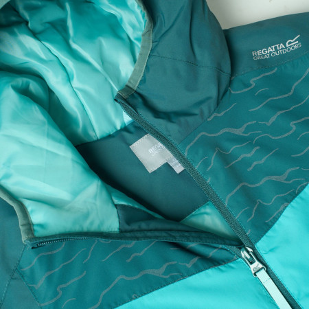 Chaqueta de invierno para niños Regatta Illuma Reflective Jacket Mediterranea/Turquoise