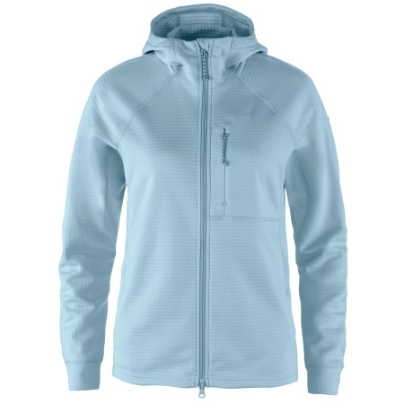 Chaqueta de mujer Fjällräven Abisko Grid Fleece Hoodie W azul claro Breeze Blue