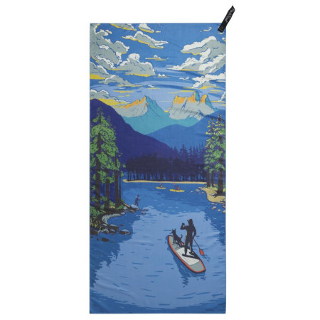 Toalla de secado rápido PackTowl Personal Body azul claro Daydream Print
