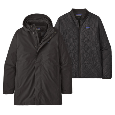 Chaqueta de hombre Patagonia M's Heyes Peak 3-in-1 Parka negro Black