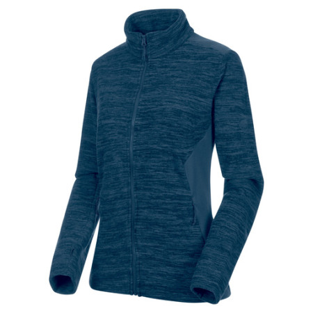 Sudadera de mujer Mammut Yadkin ML Jacket Women azul oscuro PeacoatMelangePeacoat