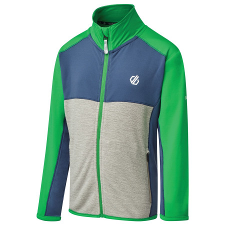 Sudadera para niños Dare 2b Except Core verde/gris DarkDenim/VividGreen