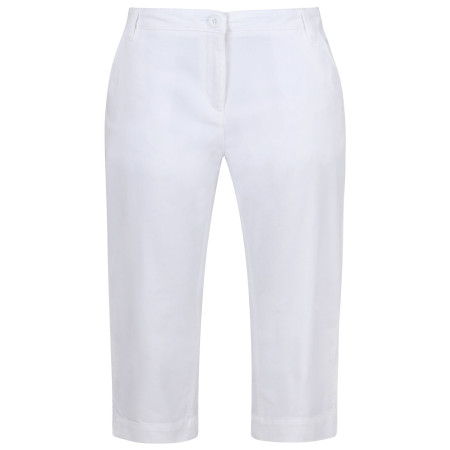 Pantalones de tres cuartos para mujer Regatta Bayletta Capri blanco White
