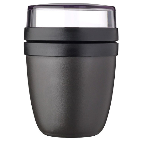 Caja de merienda Mepal Ellipse Mini 300 + 120 ml negro Nordic Black