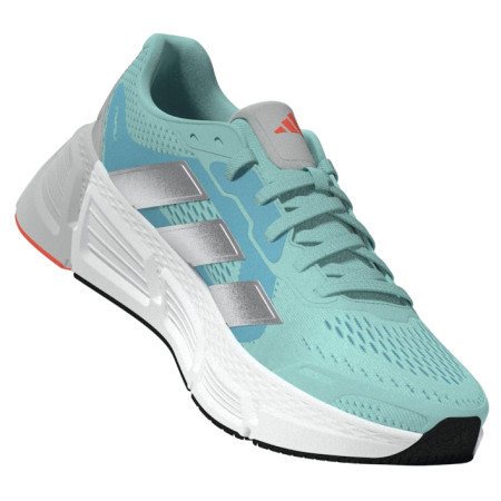 Zapatillas de carrera para mujer Adidas Questar 2 W azul Flaaqu/Silvmt/Solred