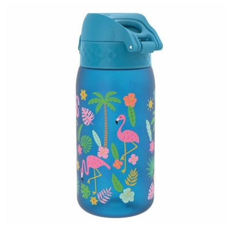 Botella para niños Ion8 Leak Proof Blue Flamingos 400ml