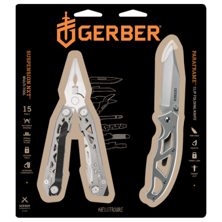 Juego de regalo de multiherramienta Gerber Suspension-NXT+ Paraframe I