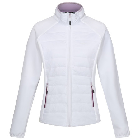 Chaqueta de mujer Regatta Wmn Clumber V Hyb blanco White(Lilac Frost)