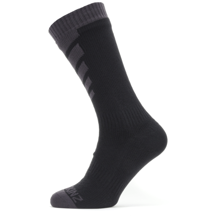 Calcetines impermeables SealSkinz WP Warm Weather Mid negro/gris Black/Grey