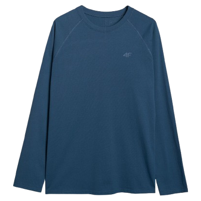 Camiseta de hombre 4F Longsleeve M474 azul DENIM