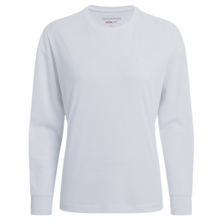 Camiseta de mujer Craghoppers NosiLife SolarShield+ Long Sleeved T-Shirt blanco White