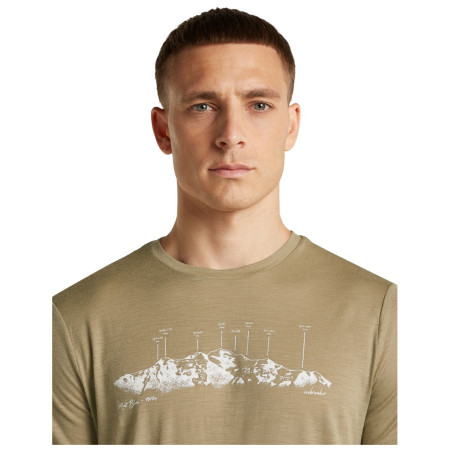 Camiseta de hombre Icebreaker Men Merino 150 Tech Lite SS Tee The Peaks