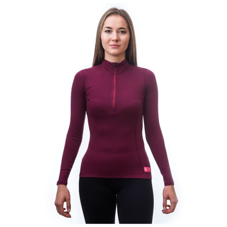 Camiseta funcional de mujer Sensor Merino DF se zipem