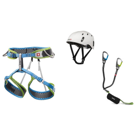 Juego de vía ferrata Ocún Via Ferrata Webee pail set azul