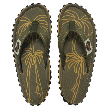 Chanclas de hombre Gumbies Palm Leaf Khaki khaki khaki/zelená