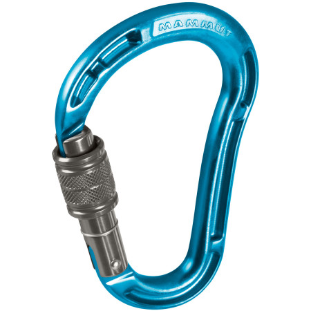 Mosquetón Mammut Bionic HMS Screw Gate azul aqua