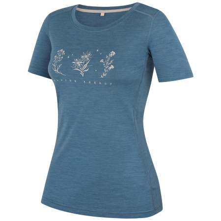 Camiseta de mujer MOOA Merino Lyolite Bloom 150 Short