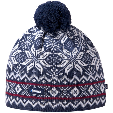 Gorro de lana merino Kama AW06 azul oscuro Darkblue