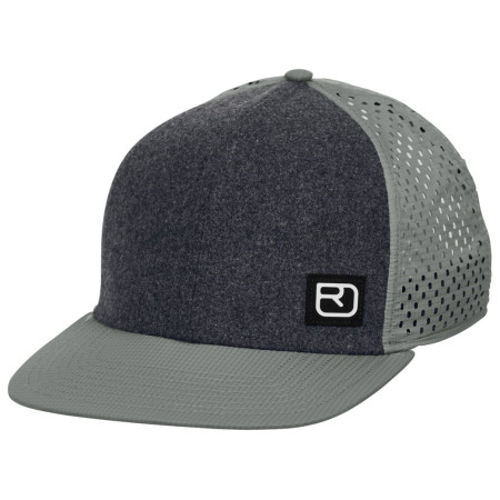 Gorra Ortovox Logo Air Trucker Cap gris/verde Green Sage