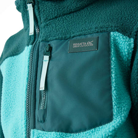 Sudadera funcional para niños Regatta Junior Frankie Warm Fleece Mediterranea/Turquoise