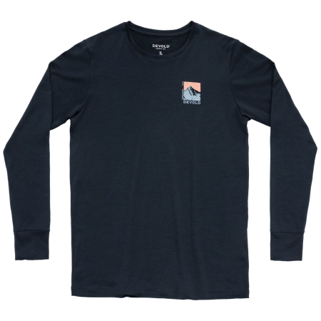 Camiseta funcional de hombre Devold Classic Summit Ls Man negro Ink