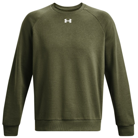 Sudadera de hombre Under Armour Rival Fleece Crew verde oscuro Marine OD Green / / White