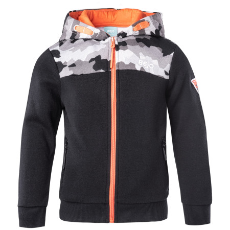 Sudadera para niños Bejo Dandir Kdb negro Black/Moro Print/Orange