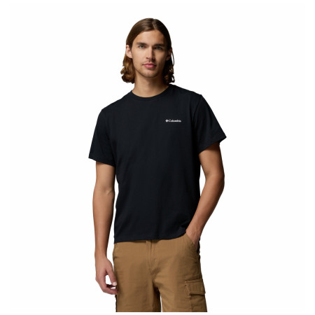 Camiseta de hombre Columbia CSC™ Logo Back Tee negro Black, Boxy Brand