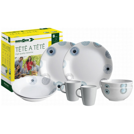 Vajilla Brunner Set tête-à-tête Deep Sea 8 pcs