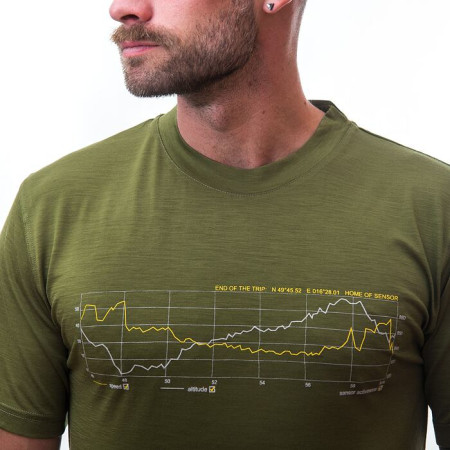 Camiseta de hombre Sensor Merino Wool Active PT Track (short sleeve)