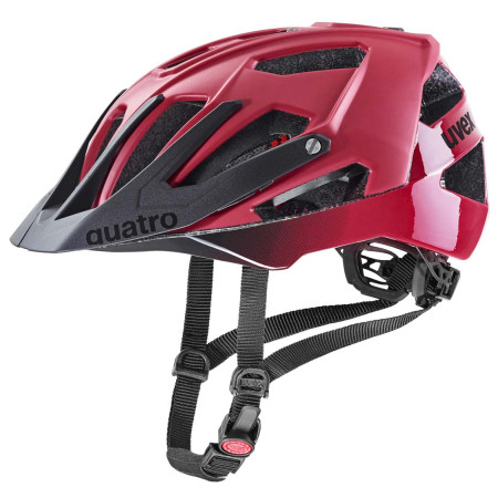 Casco de ciclismo Uvex Quatro Cc rojo/negro Dark Red - Black Mat