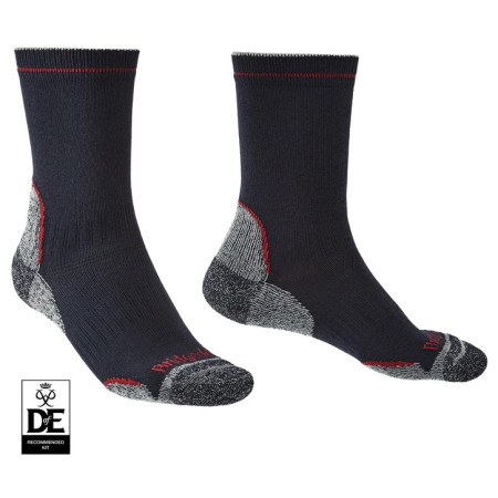 Calcetines de hombre Bridgedale Hike LW T2 CP Boot negro/rojo navy/red/042