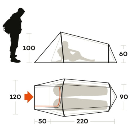 Tienda ultraligera Ferrino Sling 2