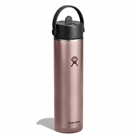Termo Hydro Flask 24 Oz Lightweight Wide Flex Straw Cap rosa QUARTZ