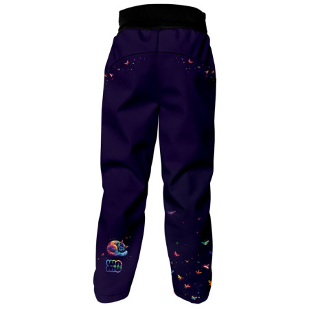 Pantalones softshell para niños WAMU Dark Purple